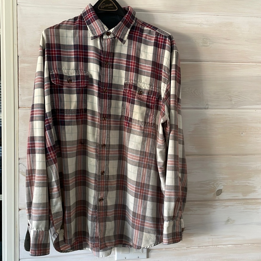 Bleached Ombré Flannel Shirt‎